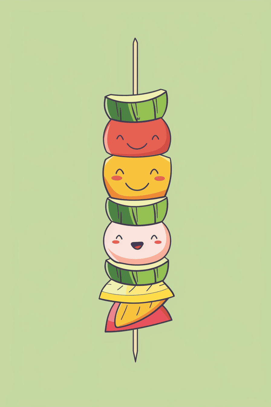Happy Food Skewer Delight